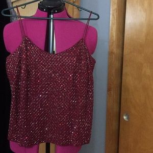 Ann Taylor Tops - Ann Taylor 100% silk lining beads top Ann Taylor Tops - Ann Taylor 100% silk lining beads top